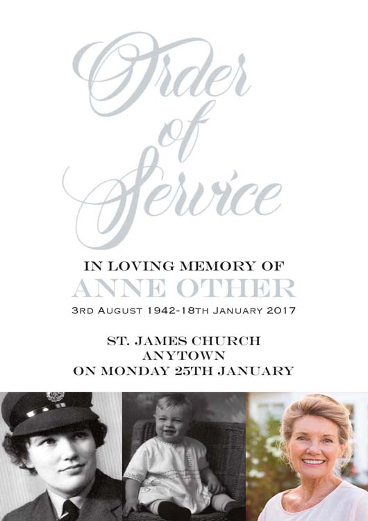 order of service template 1