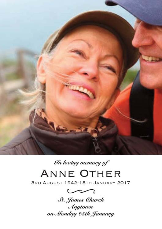 order of service template 12