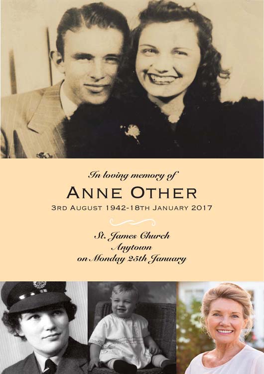 order of service template 6